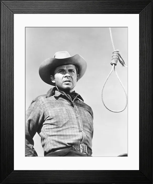 Framed Print : SIX BLACK HORSES, Audie Murphy, 1962 Framed Print : SIX BLACK HORSES, Audie Murphy, 1962