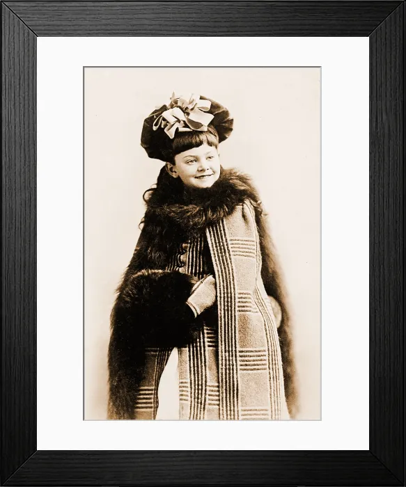Framed Print : Julia Marlowe (1866-1950), English born American actress, started her professional career at age 11, in a juvenile production of Gilbert and Sullivan's H.M.S. PINAFORE. Ca