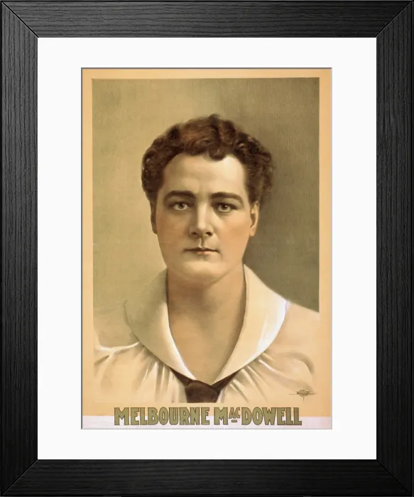 Framed Print : Melbourne MacDowell (1856-1941), was popular American actor, whose versatility, physical bearing, good looks, versatility Framed Print : Melbourne MacDowell (1856-1941), was popular American actor, whose versatility, physical bearing, good looks, versatility