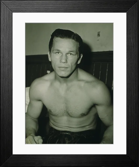 Framed Print : Tony Zale (1914-1997), two-time world middleweight champion
