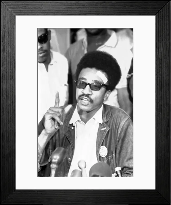Framed Print : H. Rap Brown, chairman of the Student Nonviolent Coordinating Committee (SNCC) holding a news conference on July 27, 1967 Framed Print : H. Rap Brown, chairman of the Student Nonviolent Coordinating Committee (SNCC) holding a news conference on July 27, 1967