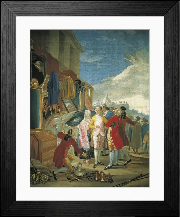 Framed Print : GOYA Y LUCIENTES, Francisco de (1746-1828). Fair at Madrid. 1778-1779. SPAIN. Madrid. Royal Palace