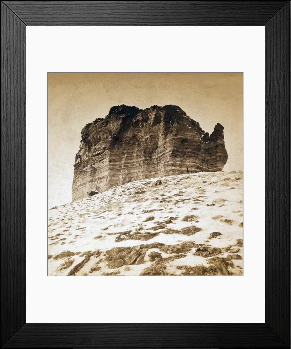 Framed Print : Tea Kettle Butte, near Green River City, Wyoming became the visual symbol the Teapot Dome scandal of the Warren Harding administration in the 1920s