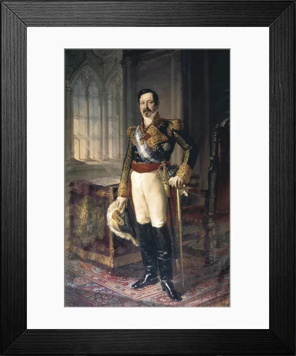 Framed Print : LOPEZ Y PORTAnA, Vicente (1772-1850). Portrait of Captain General Ramon Maria Narvaez, first Duke of Valencia. 1849