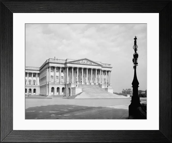 Framed Print : US Capitol. Senate Wing of United States Capitol, Washington, D.C. ca. 1900 Framed Print : US Capitol. Senate Wing of United States Capitol, Washington, D.C. ca. 1900