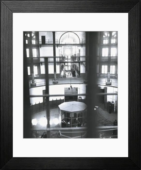 Framed Print : Spanish Civil War (1936-1939). Interior of the Modelo Prison in Barcelona. SPAIN. Salamanca. Archivo Histrico Nacional. AISA / Everett Collection**US SALES ONLY**