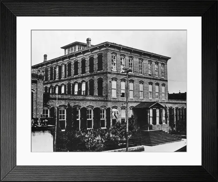 Framed Print : The Ybor Cigar Factory. Tampa, FL. 1902