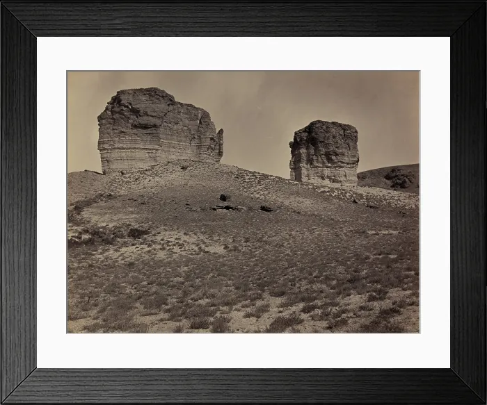 Framed Print : Tea Kettle Butte, near Green River City, Wyoming, was part of the Naval Petroleum Reserve corruptly leased to Sinclair Consolidated Oil Company by the Harding administration