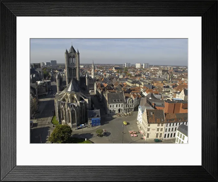 Framed Print : BELGIUM. Ghent. StNicholasChurch (Sint-Niklaaskerk), built at the beginning of 13th c. - Rafa Perez / Iberfoto / Everett Collection (231424)**US SALES ONLY**
