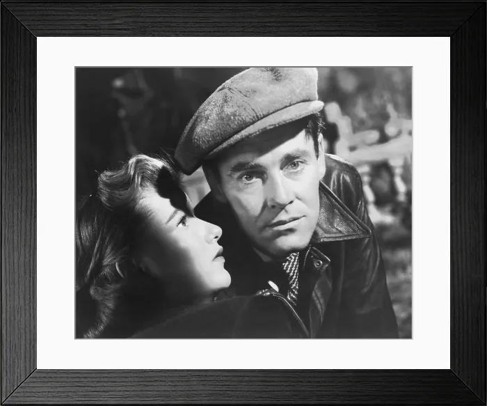 Framed Print : THE LONG NIGHT, from left: Barbara Bel Geddes, Henry Fonda, 1947