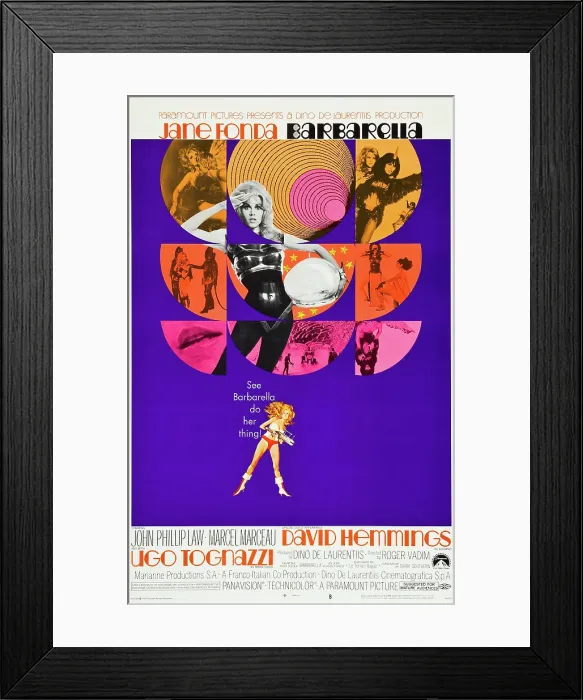Framed Print : BARBARELLA, Jane Fonda, 1968