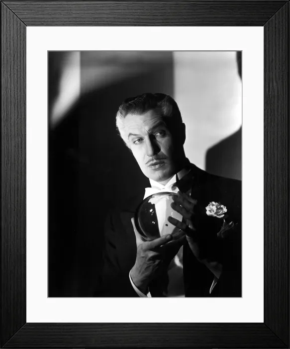 Framed Print : THE LONG NIGHT, Vincent Price, 1947