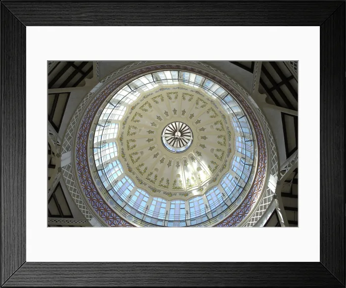 Framed Print : SPAIN. Valencia. Central Market. Dome. Modernism. Architecture. AISA / Everett Collection**US SALES ONLY**