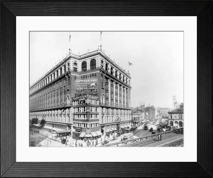 Framed Print : New York City. Macy's Building and Herald Square, ca, 1907