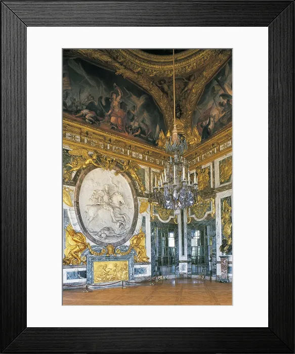 Framed Print : D'ORBAYFranois (1634-1697); LE VAULouis (1612-1670). Palace of Versailles. FRANCE. Versailles. Palace of Versailles. Lounge of Mars. Classicism