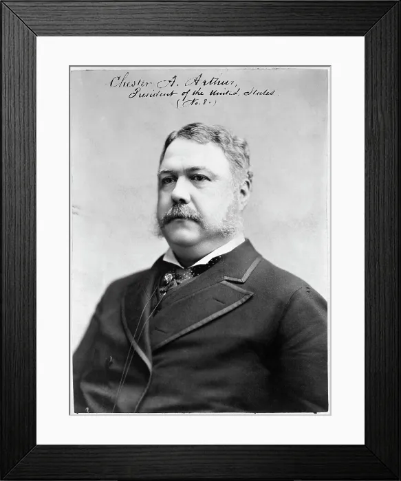 Framed Print : Chester A. Arthur, President of the United States. Photograph, 1882
