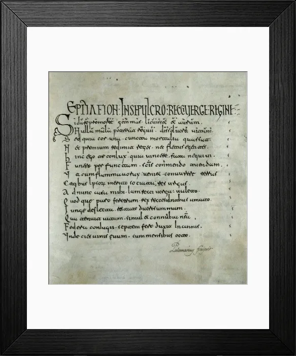 Framed Print : Ildefonso of ToledoSaint (607-667). Theologian and bishop of the Spanish-Visigothic Church (655-675)