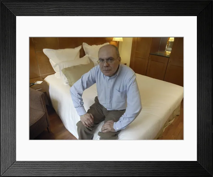 Framed Print : NAVARROJusto (1953). Writer. 2007. Oscar Elias / AISA / Everett Collection (184663)**US SALES ONLY**