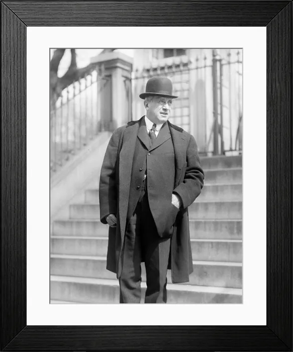 Framed Print : Charles M. Schwab (1862-1939)in Washington in 1920. He made over 200 million dollars in the steel industry and was one of the business giants of the U.S. from 1900-1930