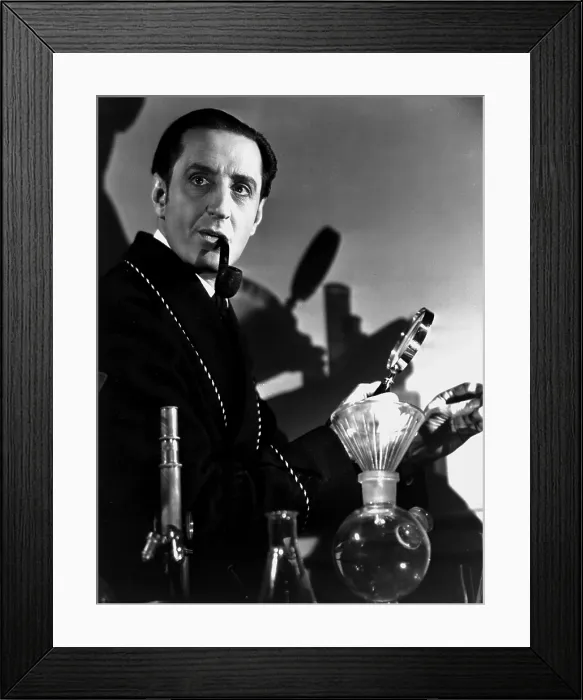 Framed Print : THE HOUND OF THE BASKERVILLES, Basil Rathbone as Sherlock Holmes, 1939
