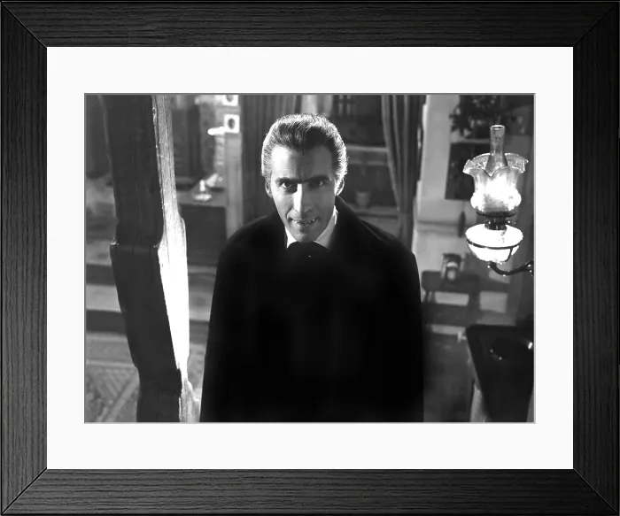 Framed Print : HORROR OF DRACULA, Christopher Lee, 1958 Framed Print : HORROR OF DRACULA, Christopher Lee, 1958