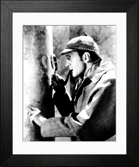 Framed Print : THE ADVENTURES OF SHERLOCK HOLMES, Basil Rathbone as Sherlock Holmes, 1939