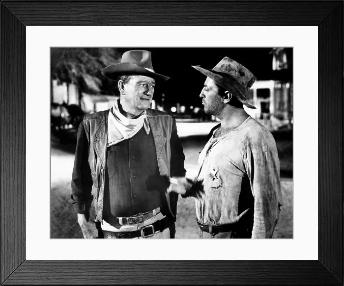 Framed Print : EL DORADO, from left, John Wayne, Robert Mitchum, 1966 Framed Print : EL DORADO, from left, John Wayne, Robert Mitchum, 1966