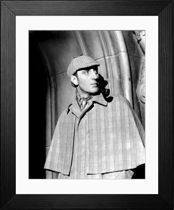 Framed Print : THE HOUND OF THE BASKERVILLES, Basil Rathbone, 1939, TM and Copyright (c) 20th Century Fox Film Corp. All rights reserved. Courtesy: Everett Collection