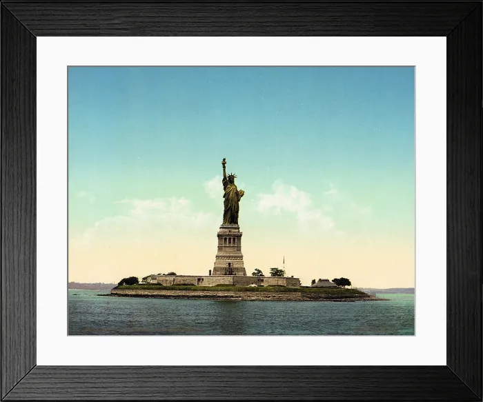 Framed Print : Statue of Liberty, New York Harbor. photochrom, ca. 1905 Framed Print : Statue of Liberty, New York Harbor. photochrom, ca. 1905