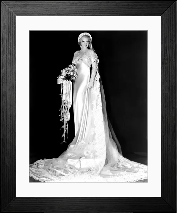 Framed Print : ELINOR NORTON, Claire Trevor, in a white satin wedding gown by Rene Hubert, 1934. TM & Copyright 20th Century Fox Film Corp. / courtesy Everett Collection Framed Print : ELINOR NORTON, Claire Trevor, in a white satin wedding gown by Rene Hubert, 1934. TM & Copyright 20th Century Fox Film Corp. / courtesy Everett Collection