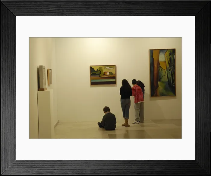 Framed Print : SPAIN. Valladolid. Exhibition in the Museum of Contemporary Art Patio Herreriano. Rafa Prez / AISA / Everett Collection - Image has fine art copyright