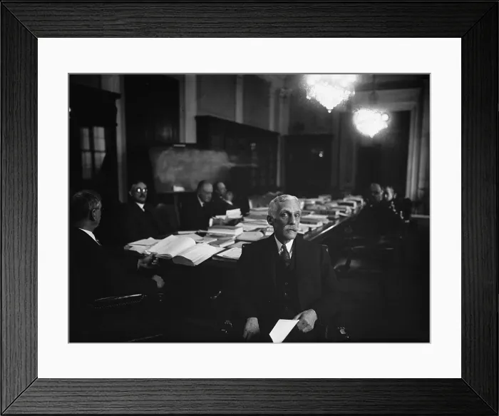 Framed Print : Andrew Mellon (1855-1937), Secretary of the Treasury, was one of the most powerful and respected members of the Coolidge Administration. 1924 Framed Print : Andrew Mellon (1855-1937), Secretary of the Treasury, was one of the most powerful and respected members of the Coolidge Administration. 1924