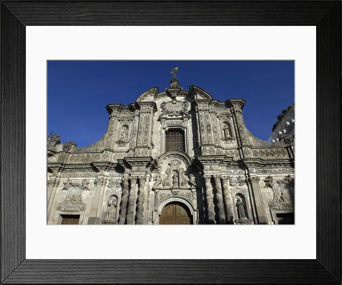 Framed Print : ECUADOR. Quito. Company of Jesus Church. Baroque facade. Colonial baroque. Rafa Prez / AISA / Everett Collection (188521)**US SALES ONLY** Framed Print : ECUADOR. Quito. Company of Jesus Church. Baroque facade. Colonial baroque. Rafa Prez / AISA / Everett Collection (188521)**US SALES ONLY**