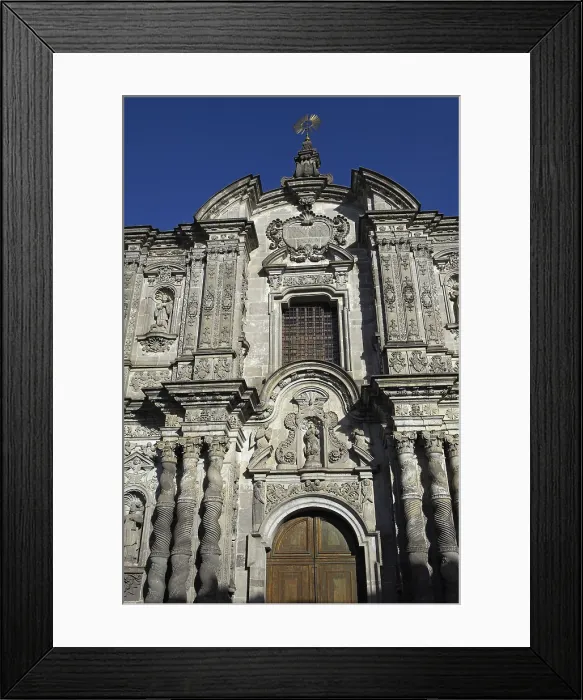 Framed Print : ECUADOR. Quito. Company of Jesus Church. Baroque facade. Colonial baroque. Rafa Prez / AISA / Everett Collection (188522)**US SALES ONLY** Framed Print : ECUADOR. Quito. Company of Jesus Church. Baroque facade. Colonial baroque. Rafa Prez / AISA / Everett Collection (188522)**US SALES ONLY**