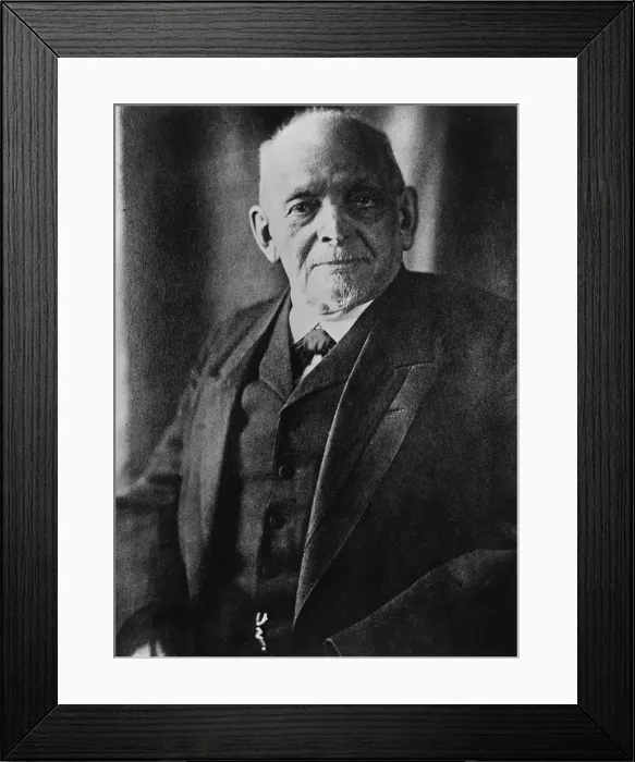 Framed Print : August Thyssen (1842-1926), German Industrialist who built a coal, iron, and steel empire in the 19th century. 1922