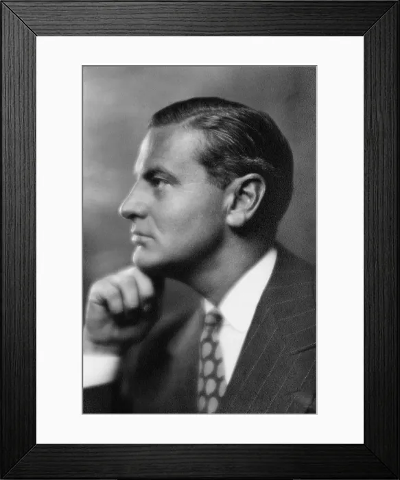 Framed Print : Walter Hoving (1897-1989), was a Swedish-born American businessman, best known as head of Tiffany & Company from 1955 to 1980. 1939 portrait by Pirie MacDonald