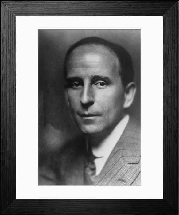 Framed Print : John J. Raskob (1879-1950), pioneering executive for General Motors, where he created the General Motors Acceptance Corporation to offer credit to car buyers