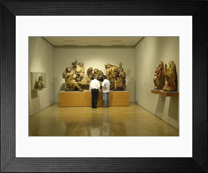 Framed Print : SPAIN. Valladolid. National Museum of Sculpture. Entombment of Christ. Work by Juan de Juni. Renaissance art. Rafa Prez / AISA / Everett Collection (188334)**US SALES ONLY**