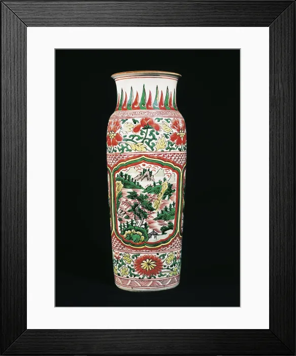 Framed Print : Red and green vase. Chinese art. Ming period. China / Porcelain. FRANCE. Paris. Guimet Museum. Proc: CHINA. - BeBa / Iberfoto / Everett Collection (219306)**US SALES ONLY** Framed Print : Red and green vase. Chinese art. Ming period. China / Porcelain. FRANCE. Paris. Guimet Museum. Proc: CHINA. - BeBa / Iberfoto / Everett Collection (219306)**US SALES ONLY**