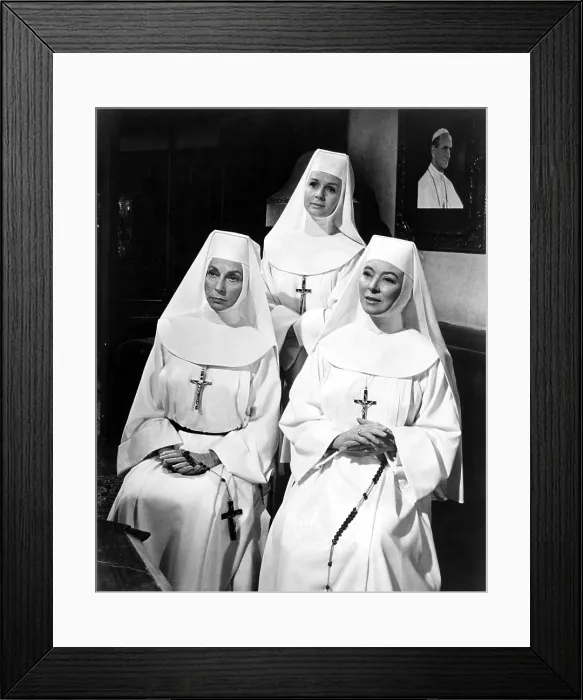 Framed Print : THE SINGING NUN, Agnes Moorehead, Debbie Reynolds, Greer Garson, 1966