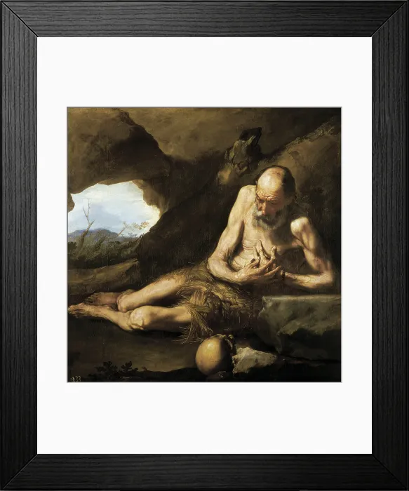 Framed Print : RIBERA, Jose (1588-1652). Saint Paul the Hermit. 1640. Baroque art. Oil on canvas. SPAIN. Madrid. Prado Museum. - M.C.Esteban / Iberfoto / Everett Collection (217941)**US SALES ONLY** Framed Print : RIBERA, Jose (1588-1652). Saint Paul the Hermit. 1640. Baroque art. Oil on canvas. SPAIN. Madrid. Prado Museum. - M.C.Esteban / Iberfoto / Everett Collection (217941)**US SALES ONLY**