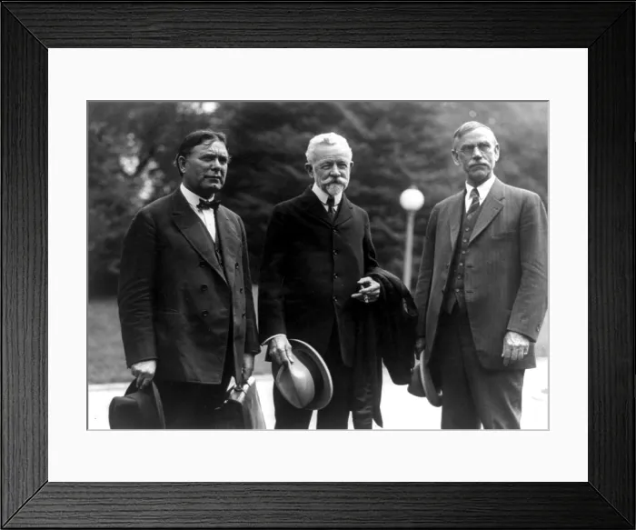 Framed Print : Republican Senators Borah, Lodge, and Smoot, who conferred with President Coolidge on May 7, 1924