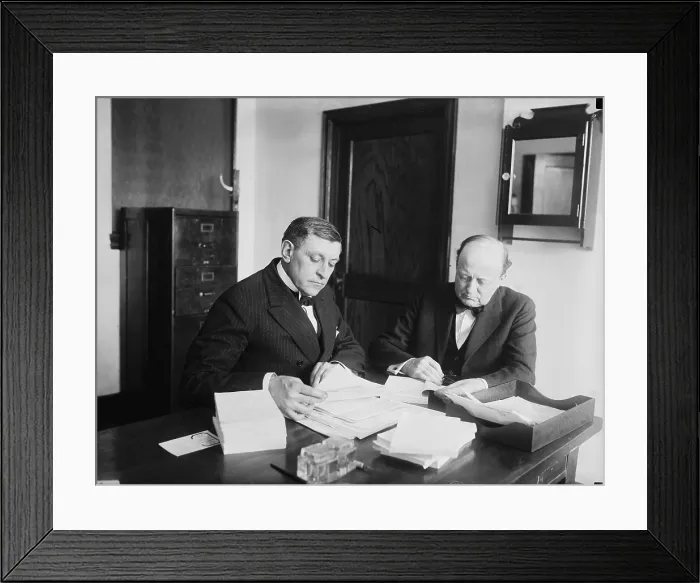 Framed Print : Owen J. Roberts and Atlee Pomerene were appointed as special prosecutors for the Teapot Dome scandals by president Calvin Coolidge in 1924