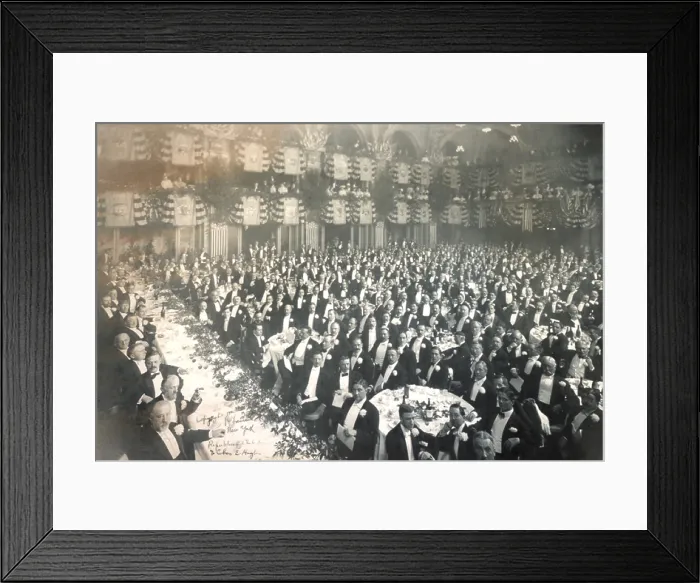 Framed Print : Republican Club dinner to honor New York Governor, Charles Evans Hughes (1862-1948), in New York, 1906