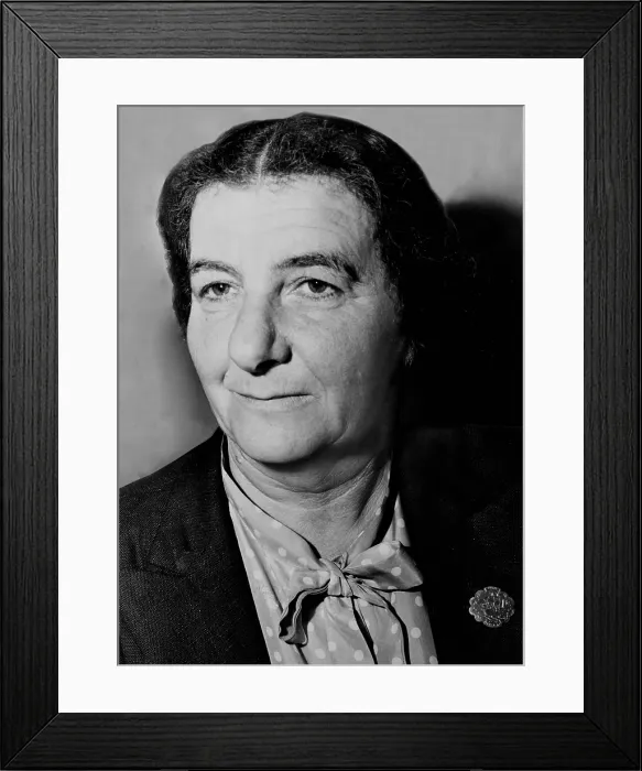 Framed Print : Golda Meir (1898-1978), in 1948 as Israel's Foreign Minister. Meir was Prime Minister of Israel from 1969 to 1974