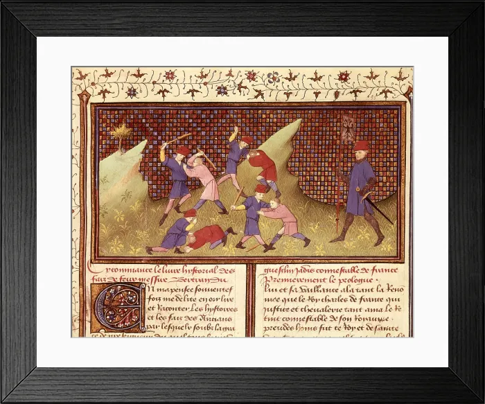 Framed Print : GUESCLIN, Bertrand du (1315-1380). French militar and constable supporting Charles V of France