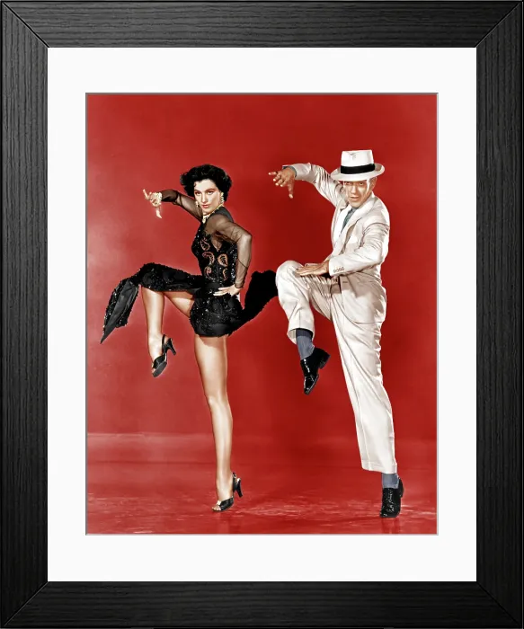 Framed Print : THE BAND WAGON, from left: Cyd Charisse, Fred Astaire, 1953