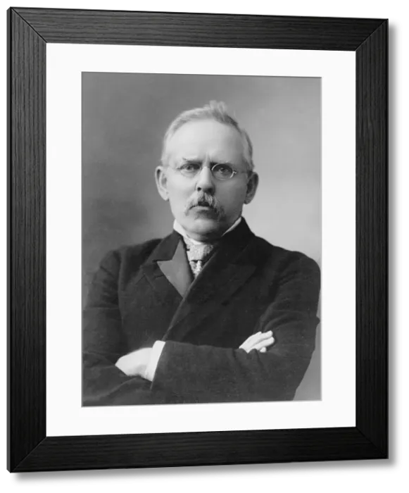 Framed Print : Jacob August Riis (1849-1914) was a pioneering photo journalist who documented the living conditions of New York City's poor. 1903 portrait Framed Print : Jacob August Riis (1849-1914) was a pioneering photo journalist who documented the living conditions of New York City's poor. 1903 portrait
