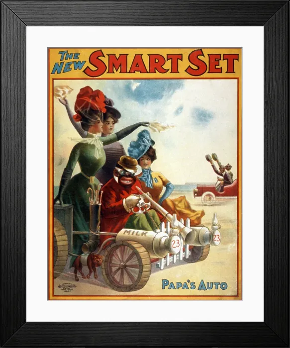 Framed Print : The New Smart Set. Vaudeville led by African American performer S. H. Dudley. poster, 1906