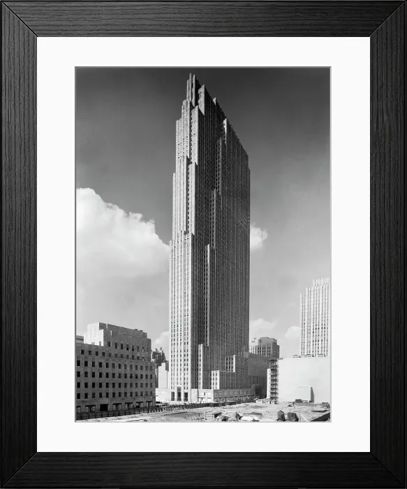 Framed Print : New York City, Rockefeller Center and RCA Building. photograph by Samuel H. Gottscho, 1933 Framed Print : New York City, Rockefeller Center and RCA Building. photograph by Samuel H. Gottscho, 1933